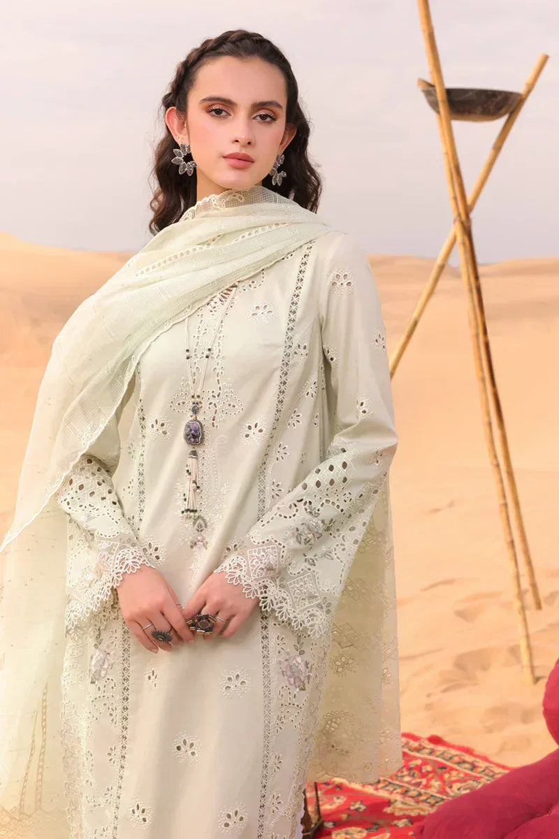 Qalamkar | Chikankari Eid Edit 24 | KM-04 SORCHA - Rang-e-Khaas