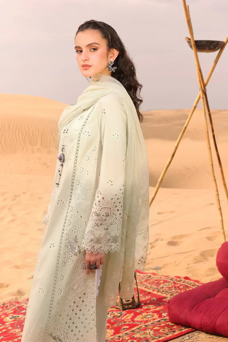 Qalamkar | Chikankari Eid Edit 24 | KM-04 SORCHA - Rang-e-Khaas