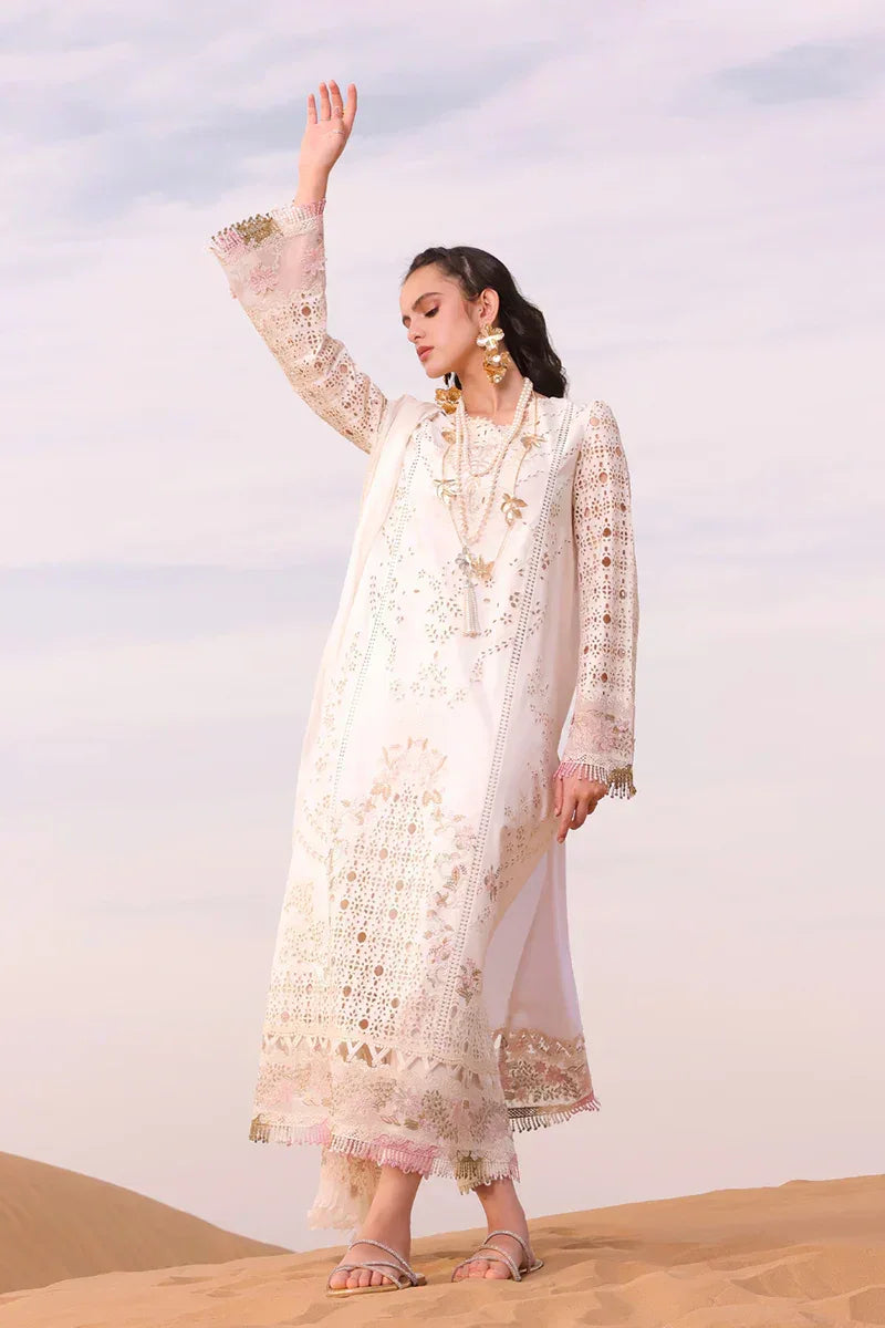 Qalamkar | Chikankari Eid Edit 24 | KM-02 SAOIRSE - Rang-e-Khaas