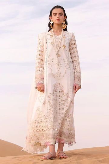 Qalamkar | Chikankari Eid Edit 24 | KM-02 SAOIRSE - Rang-e-Khaas