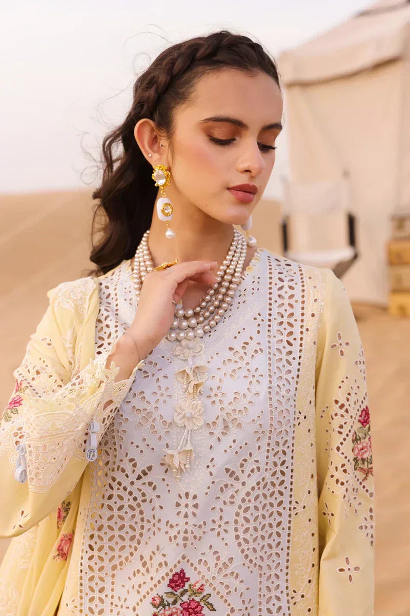 Qalamkar | Chikankari Eid Edit 24 | KM-01 NIAMH - Rang-e-Khaas