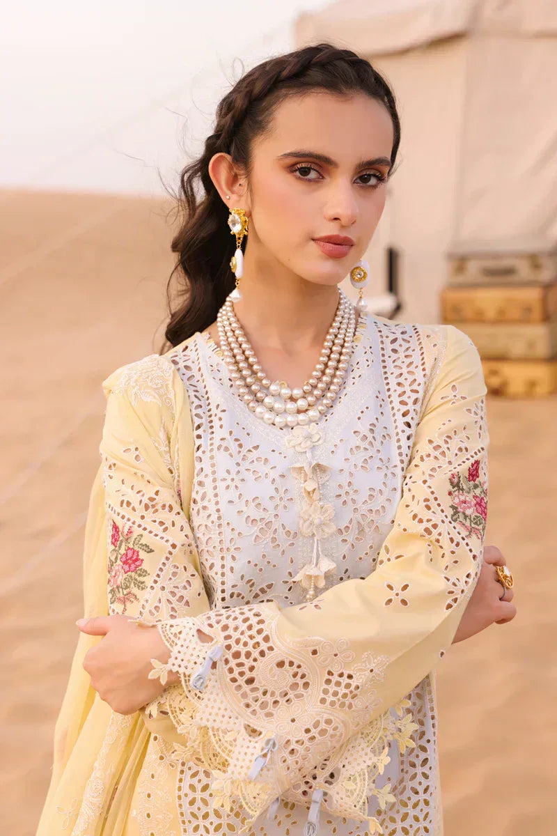 Qalamkar | Chikankari Eid Edit 24 | KM-01 NIAMH - Rang-e-Khaas