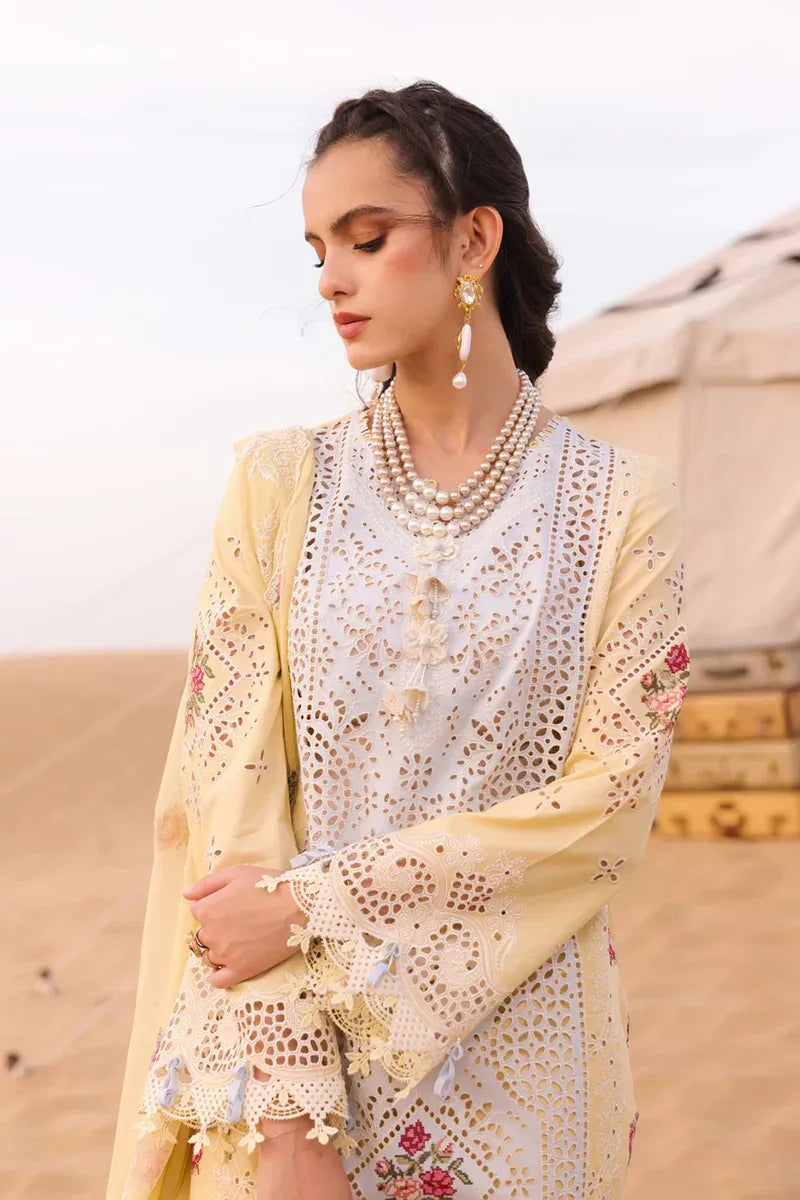 Qalamkar | Chikankari Eid Edit 24 | KM-01 NIAMH - Rang-e-Khaas