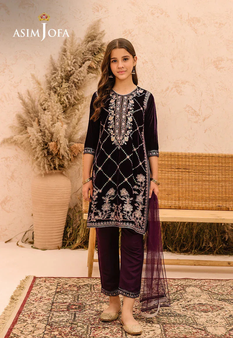 Asim Jofa | Velvet Edit | AJKV-08 - Rang-e-Khaas