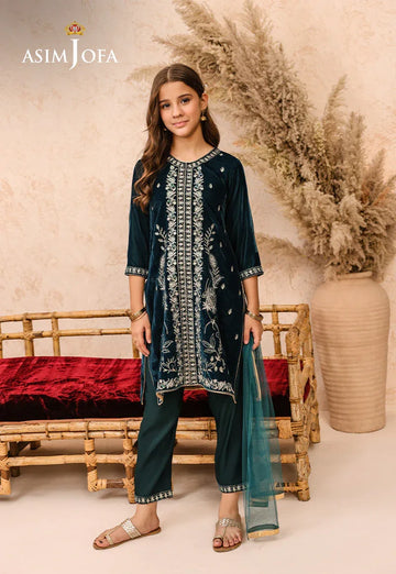 Asim Jofa | Velvet Edit | AJKV-07 - Rang-e-Khaas