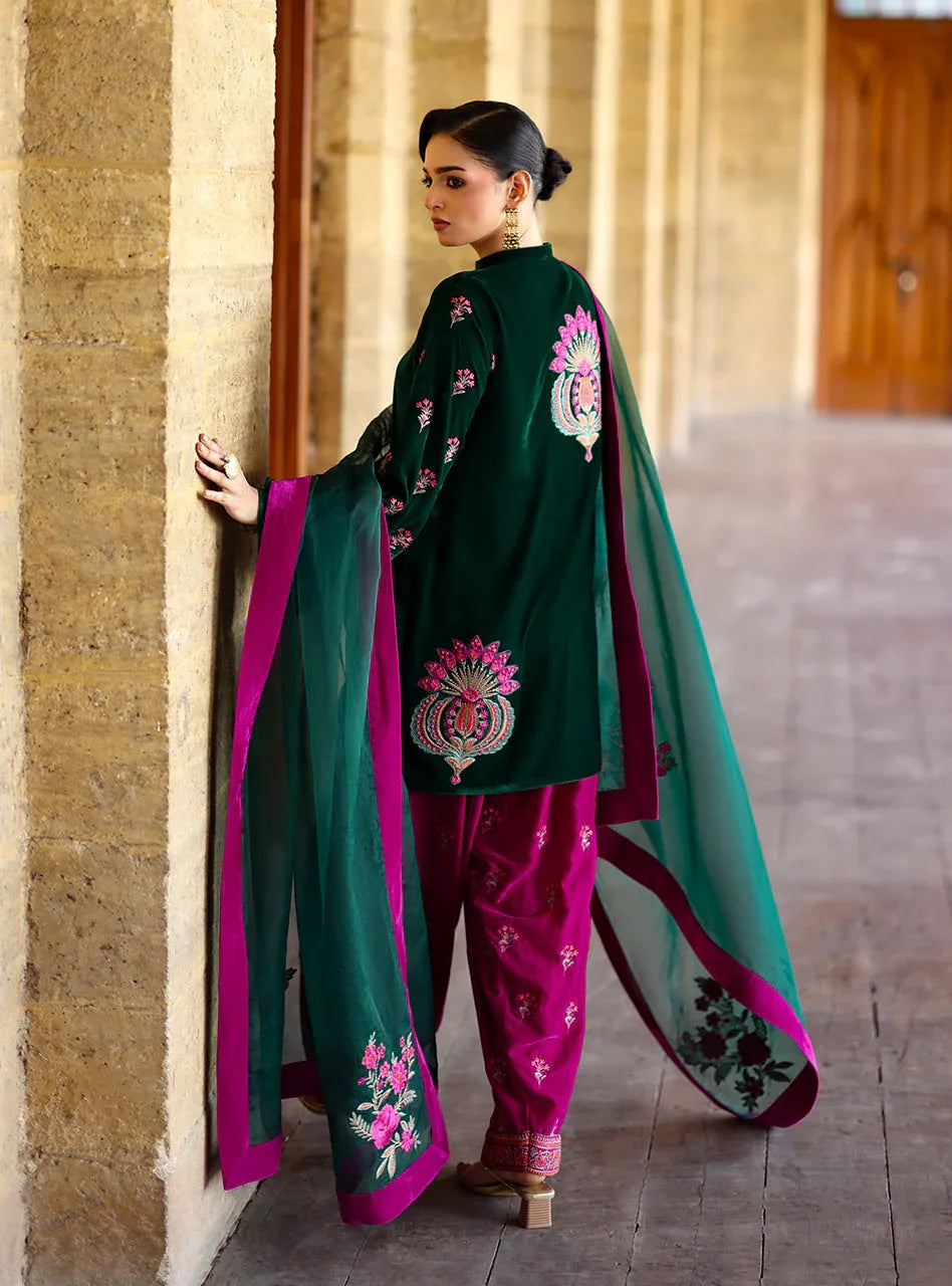 Zainab Chottani | Velura Velvet Edit 25 | Niya Farshi - Rang-e-Khaas