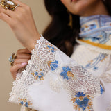 Faiza Faisal | Marine Luxury Lawn 25 | MIRHA