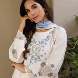 Faiza Faisal | Marine Luxury Lawn 25 | MIRHA