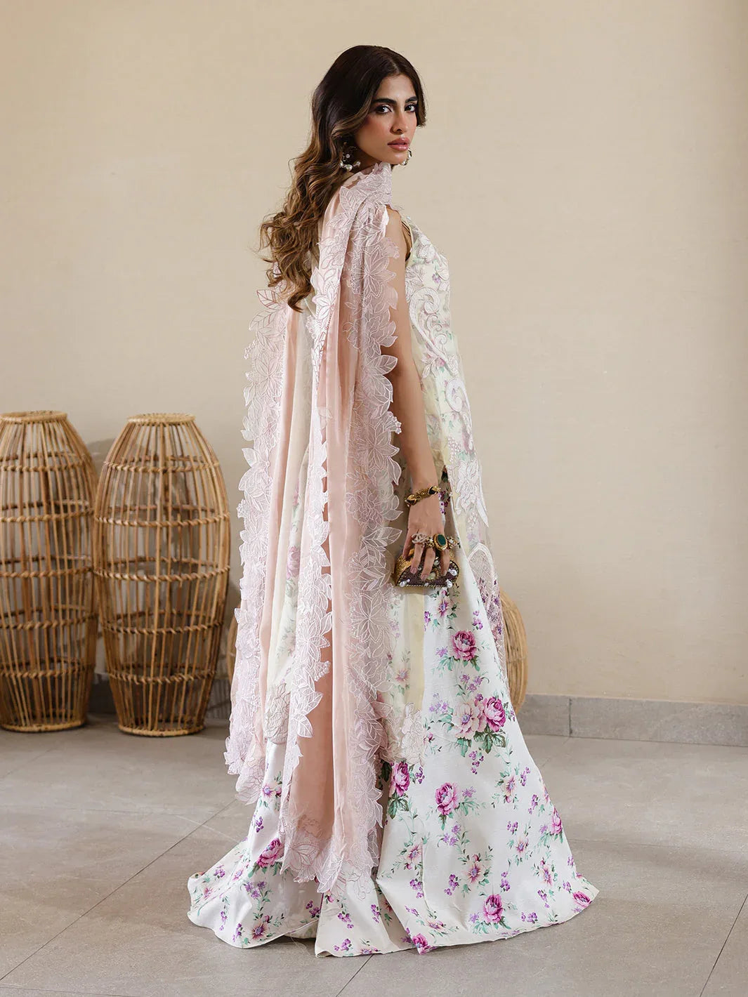Faiza Faisal | Marine Luxury Lawn 25 | ELISHA - Rang-e-Khaas