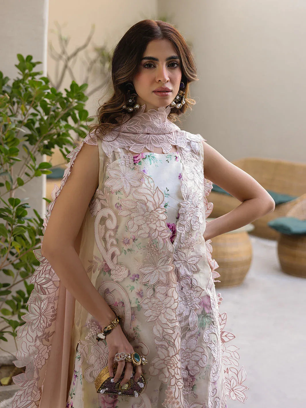 Faiza Faisal | Marine Luxury Lawn 25 | ELISHA - Rang-e-Khaas