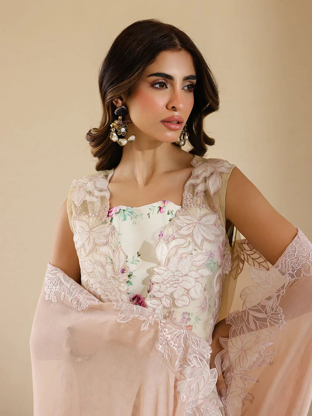 Faiza Faisal | Marine Luxury Lawn 25 | ELISHA - Rang-e-Khaas