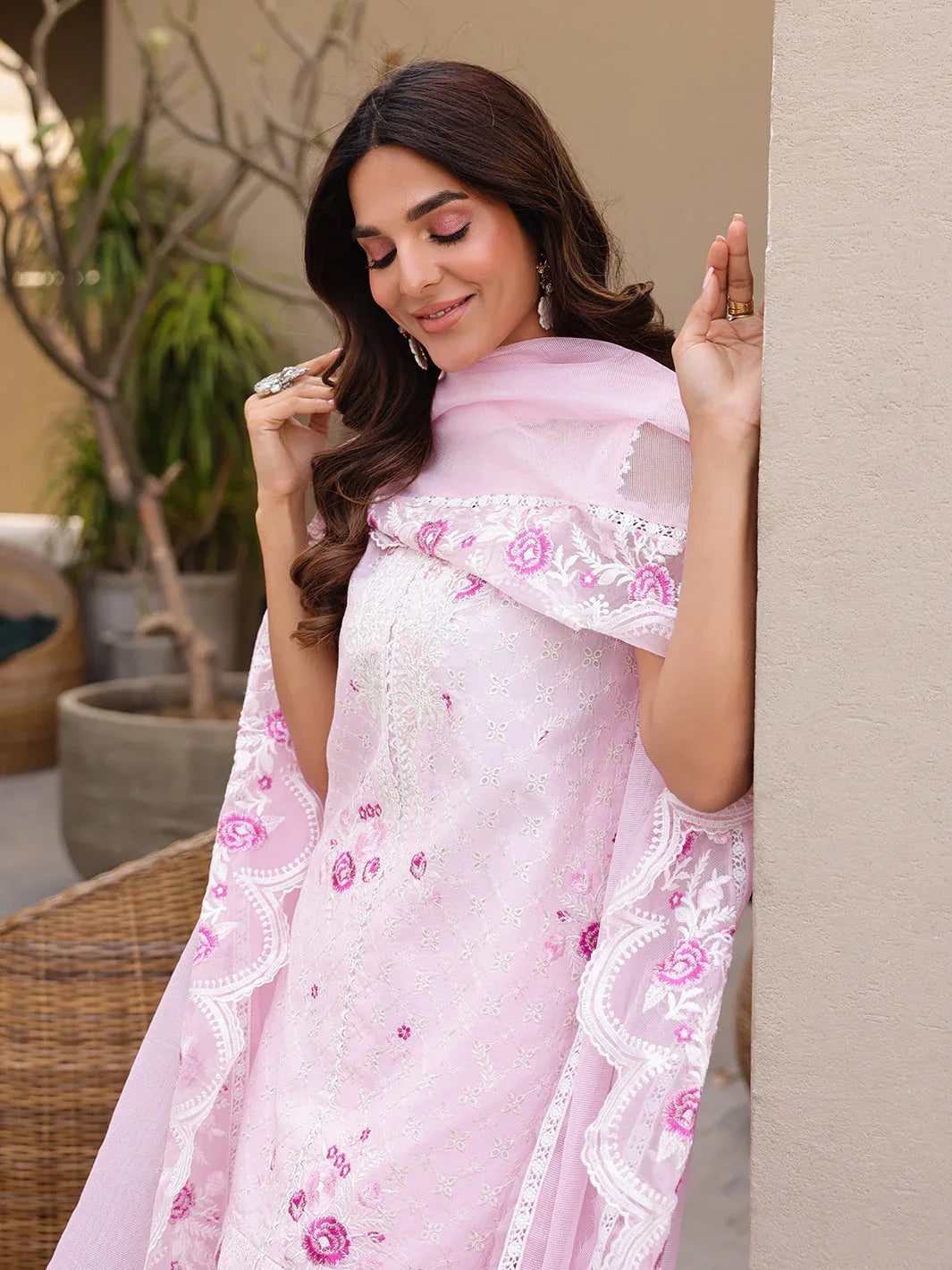 Faiza Faisal | Marine Luxury Lawn 25 | RENA - Rang-e-Khaas