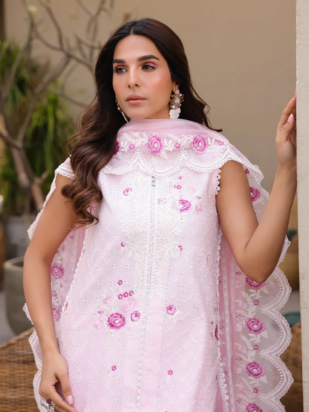 Faiza Faisal | Marine Luxury Lawn 25 | RENA - Rang-e-Khaas