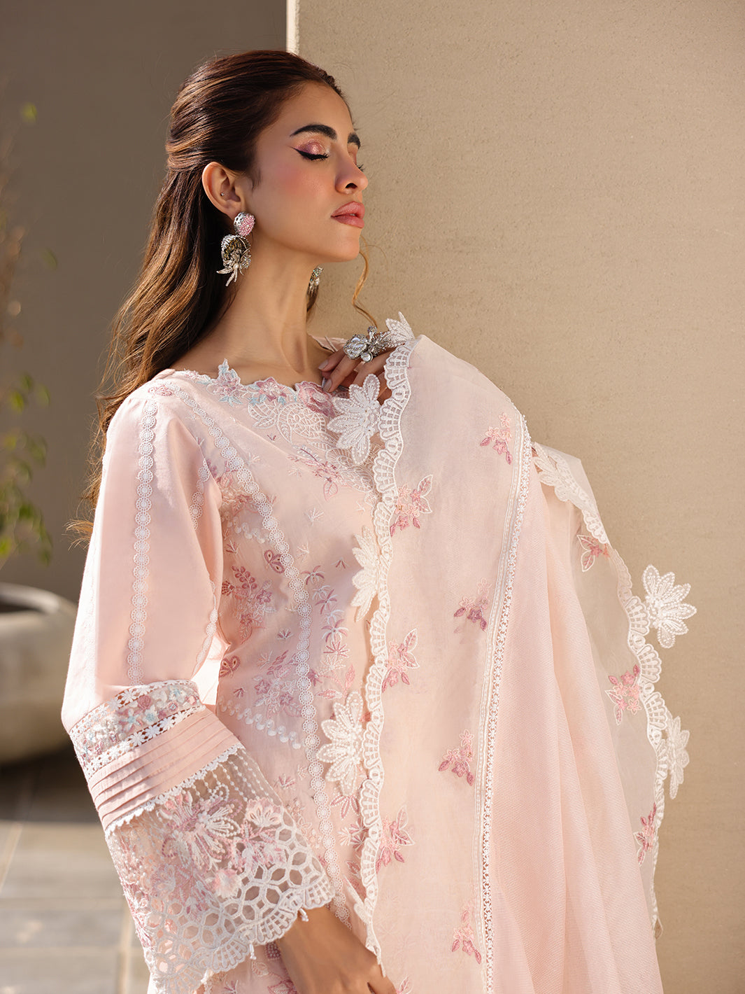Faiza Faisal | Marine Luxury Lawn 25 | MARIA - Rang-e-Khaas