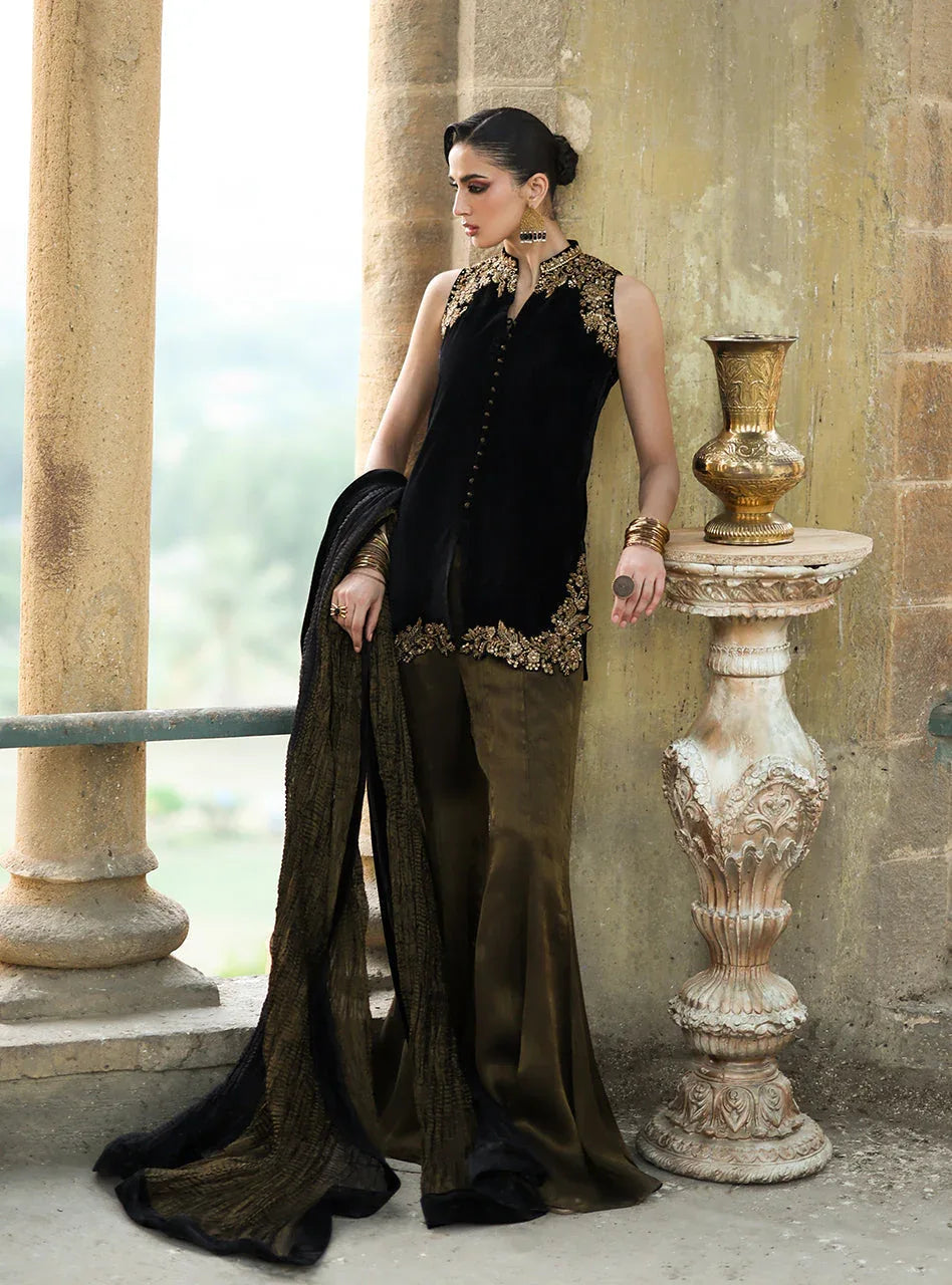 Zainab Chottani | Velura Velvet Edit 25 | Mihr Gold - Rang-e-Khaas