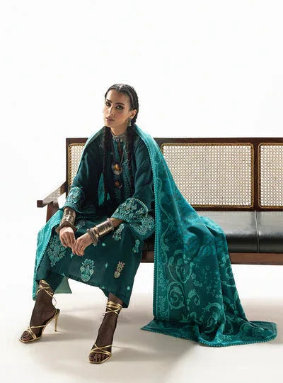 Zainab Chottani | Winter Shawl 25 | Kyana - D6 - Rang-e-Khaas
