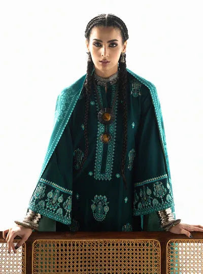 Zainab Chottani | Winter Shawl 25 | Kyana - D6 - Rang-e-Khaas