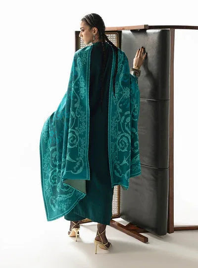 Zainab Chottani | Winter Shawl 25 | Kyana - D6 - Rang-e-Khaas