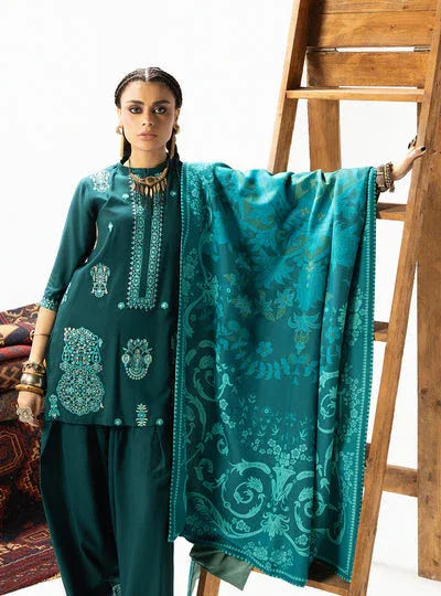 Zainab Chottani | Winter Shawl 25 | Kyana - D6 - Rang-e-Khaas