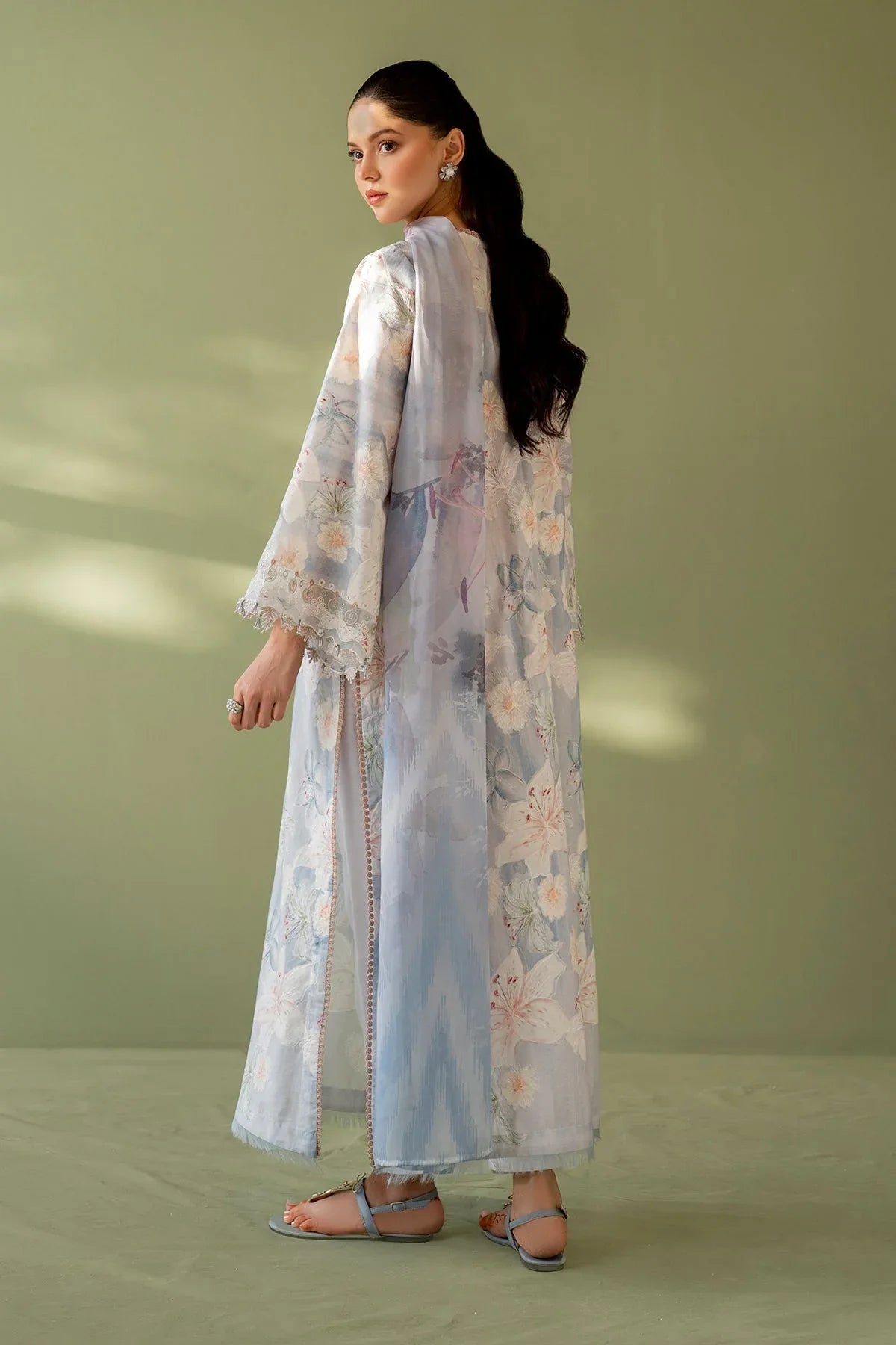 Baroque | Eid Printique | EMBROIDERED PRINTED LAWN UF-4166 - Rang-e-Khaas