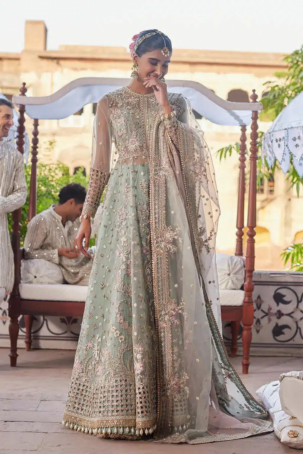 Afrozeh | Dastangoi Wedding Formals | Mehrunisa - Rang-e-Khaas