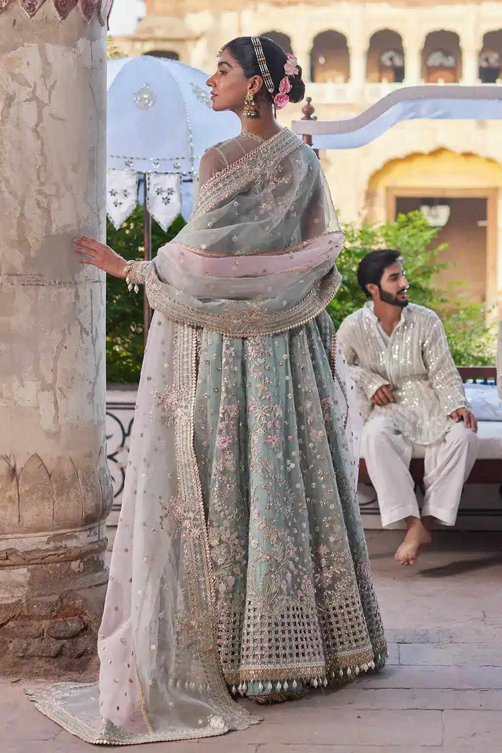 Afrozeh | Dastangoi Wedding Formals | Mehrunisa - Rang-e-Khaas