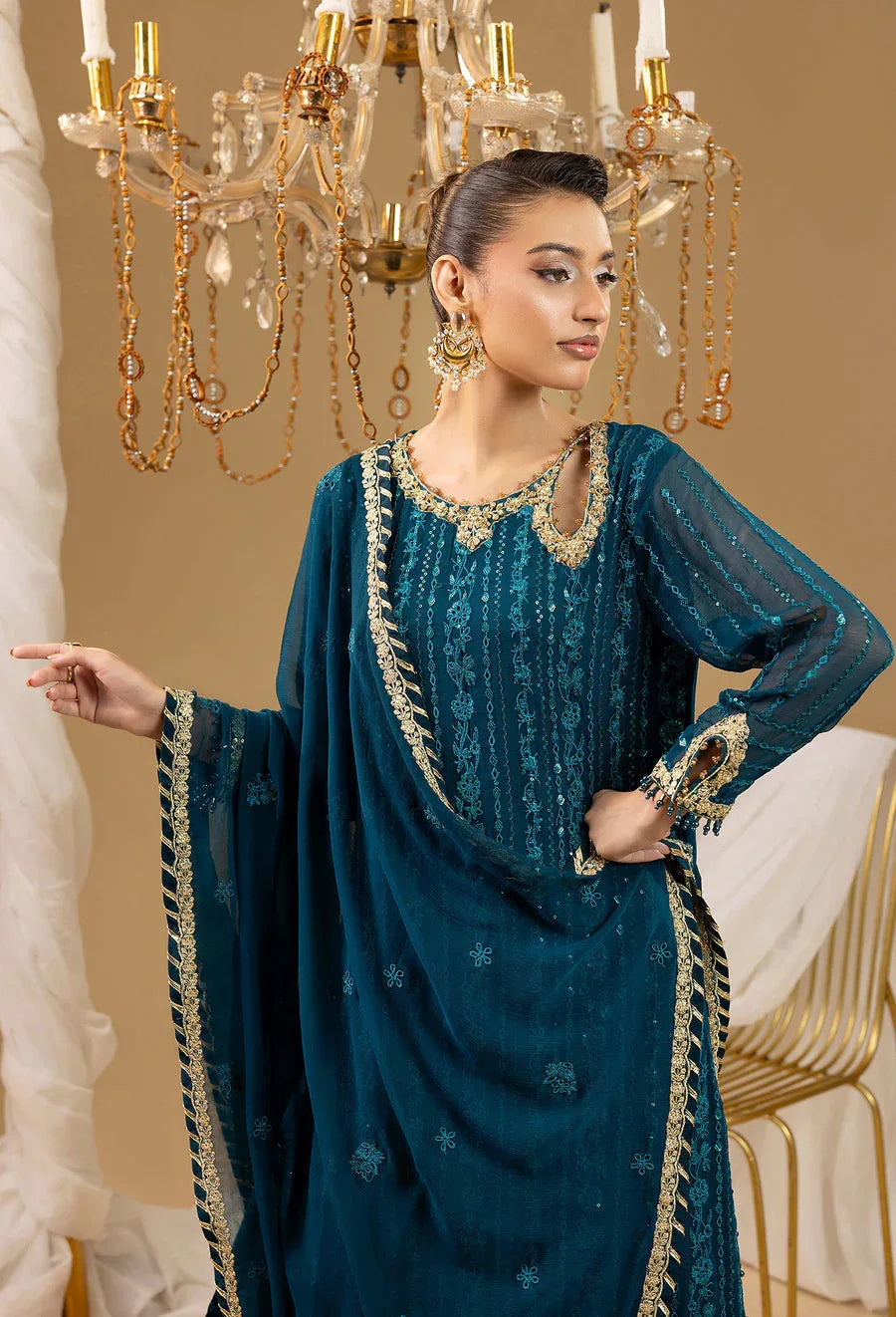 Adans Libas | Chiffon 25 | 7588 H - Rang-e-Khaas