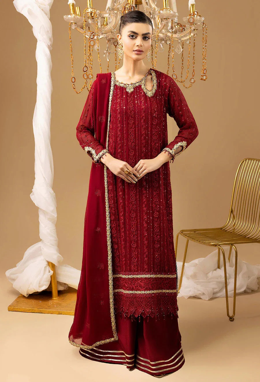 Adans Libas | Chiffon 25 | 7583 M - Rang-e-Khaas