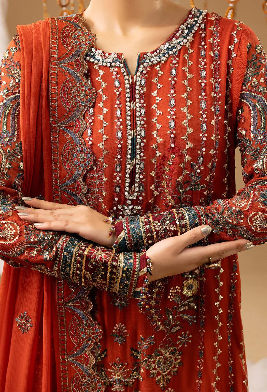 Adans Libas | Chiffon 25 | 7581 G - Rang-e-Khaas