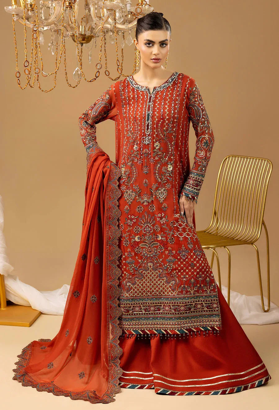 Adans Libas | Chiffon 25 | 7581 G - Rang-e-Khaas