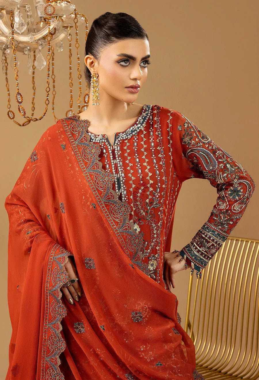 Adans Libas | Chiffon 25 | 7581 G - Rang-e-Khaas