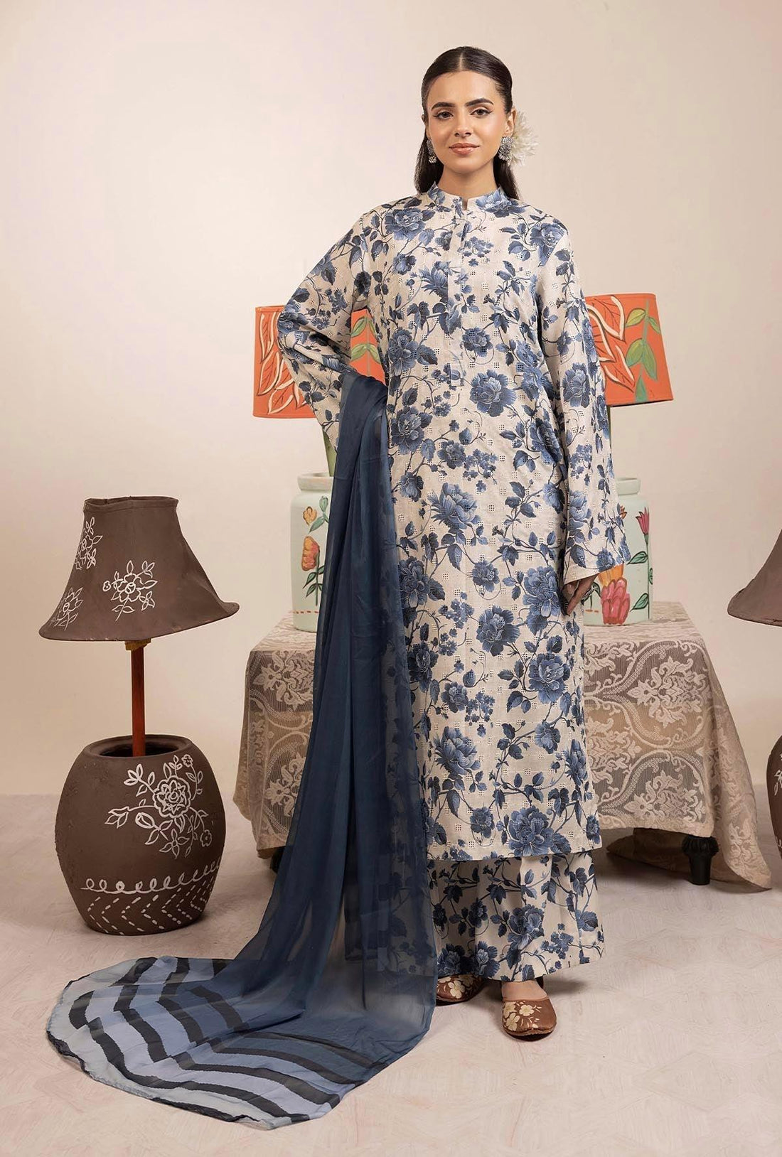 Adans Libas | Basic Chikankari | 7702 - Rang-e-Khaas