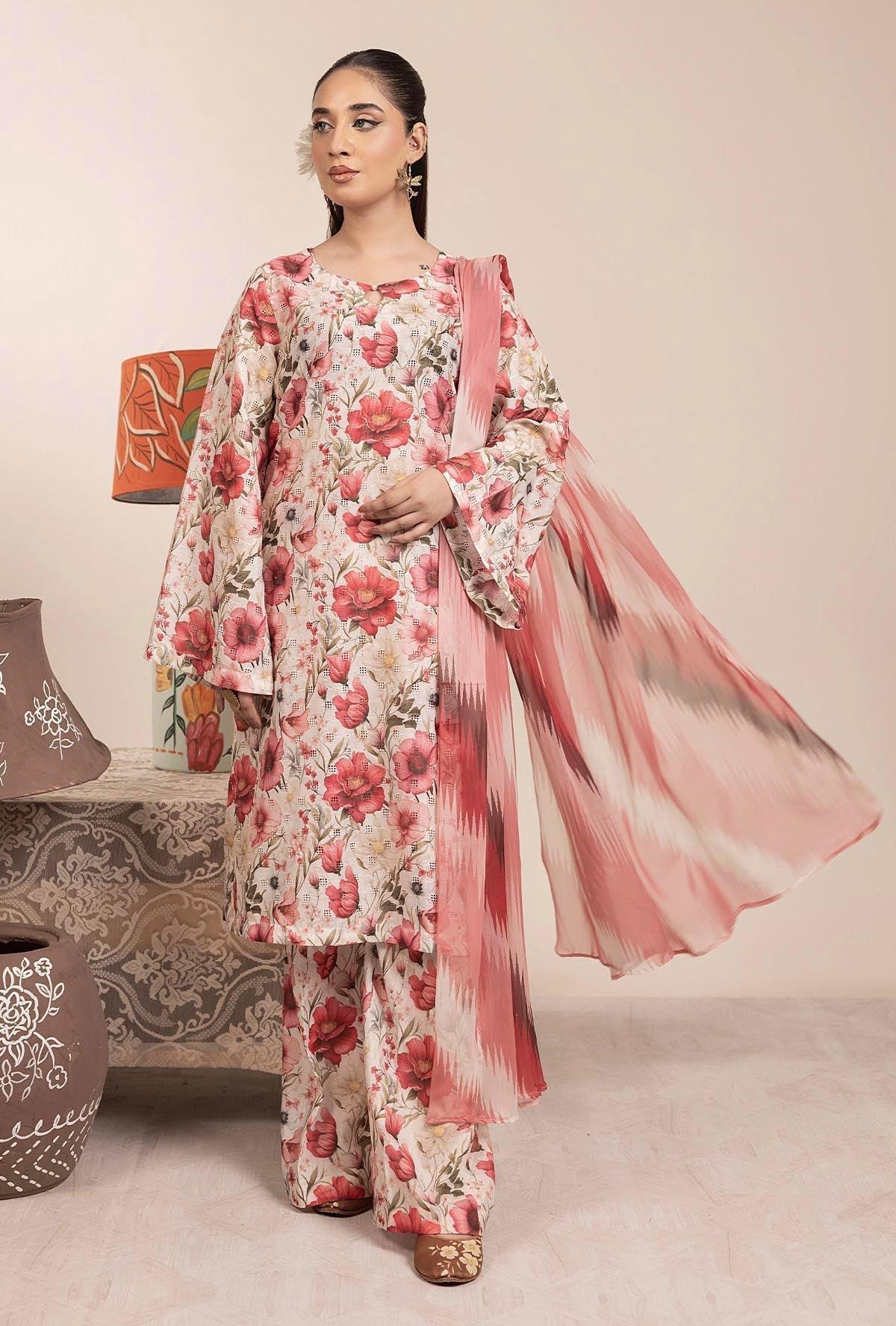 Adans Libas | Basic Chikankari |  7705 - Rang-e-Khaas