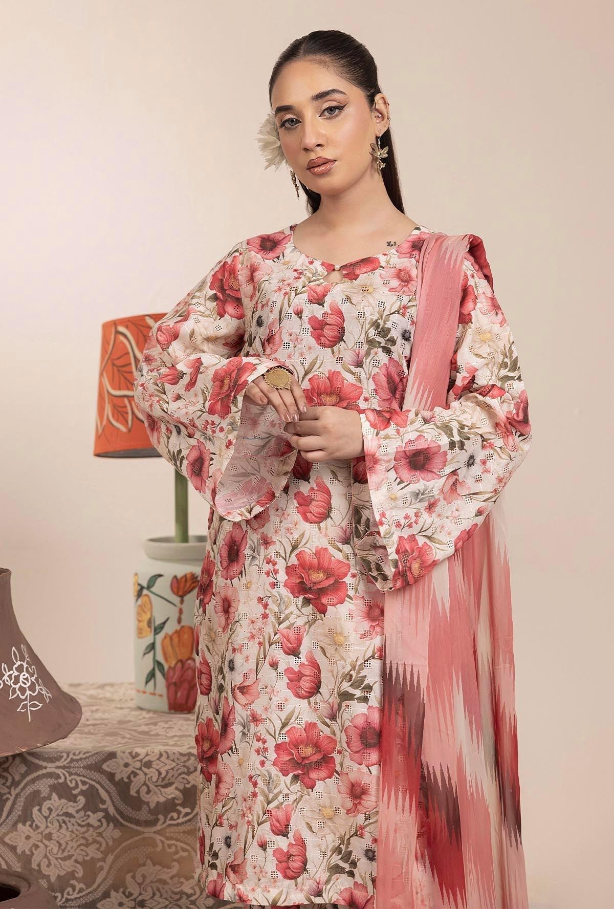 Adans Libas | Basic Chikankari |  7705 - Rang-e-Khaas