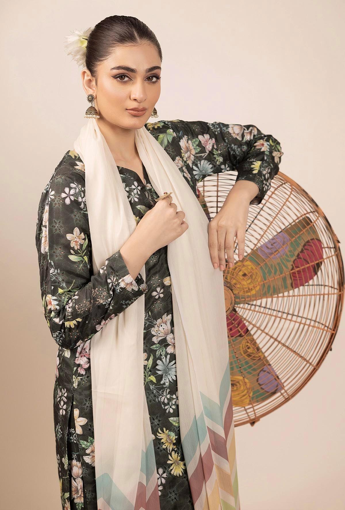 Adans Libas | Basic Chikankari |  7707 - Rang-e-Khaas