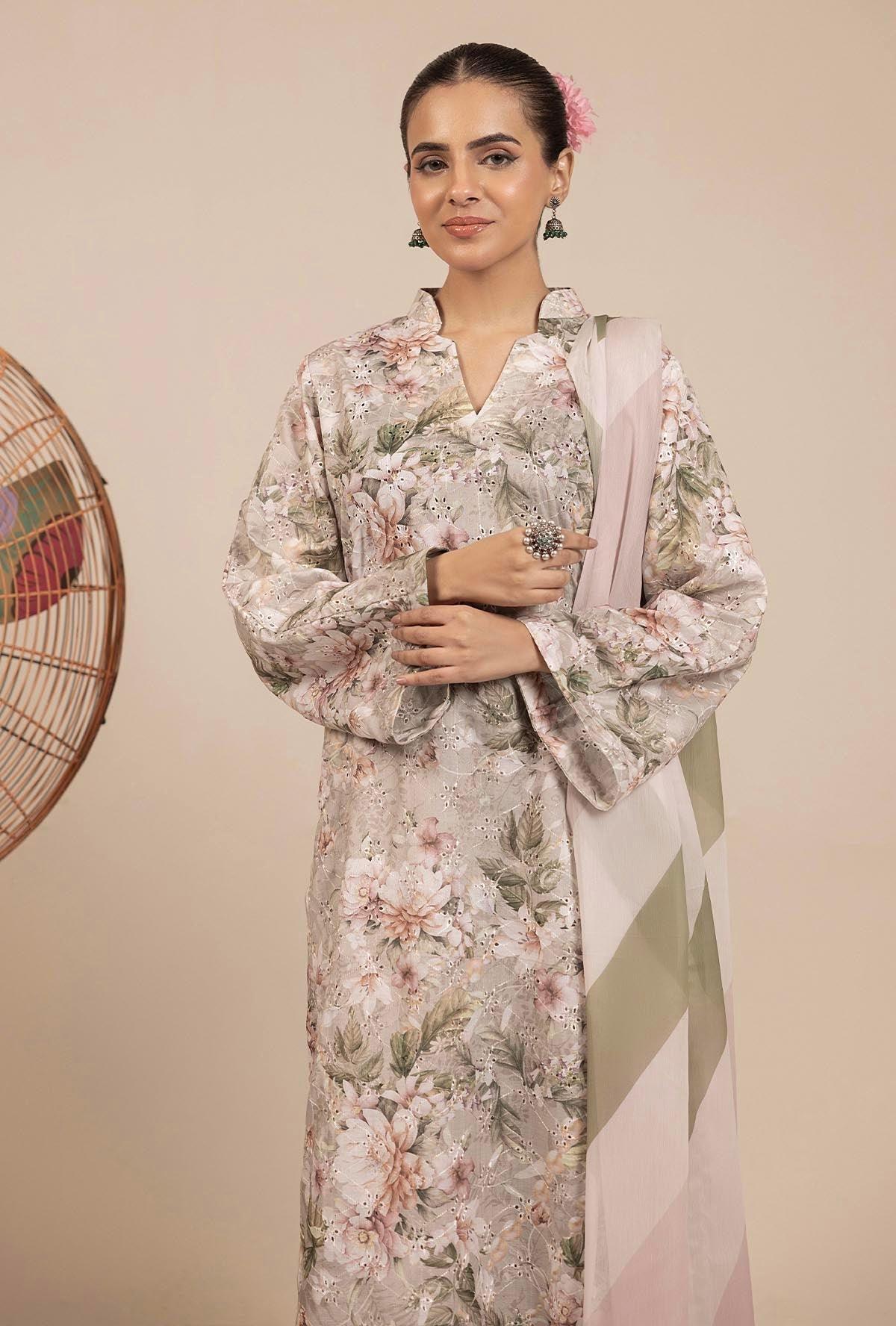 Adans Libas | Basic Chikankari |  7708 - Rang-e-Khaas