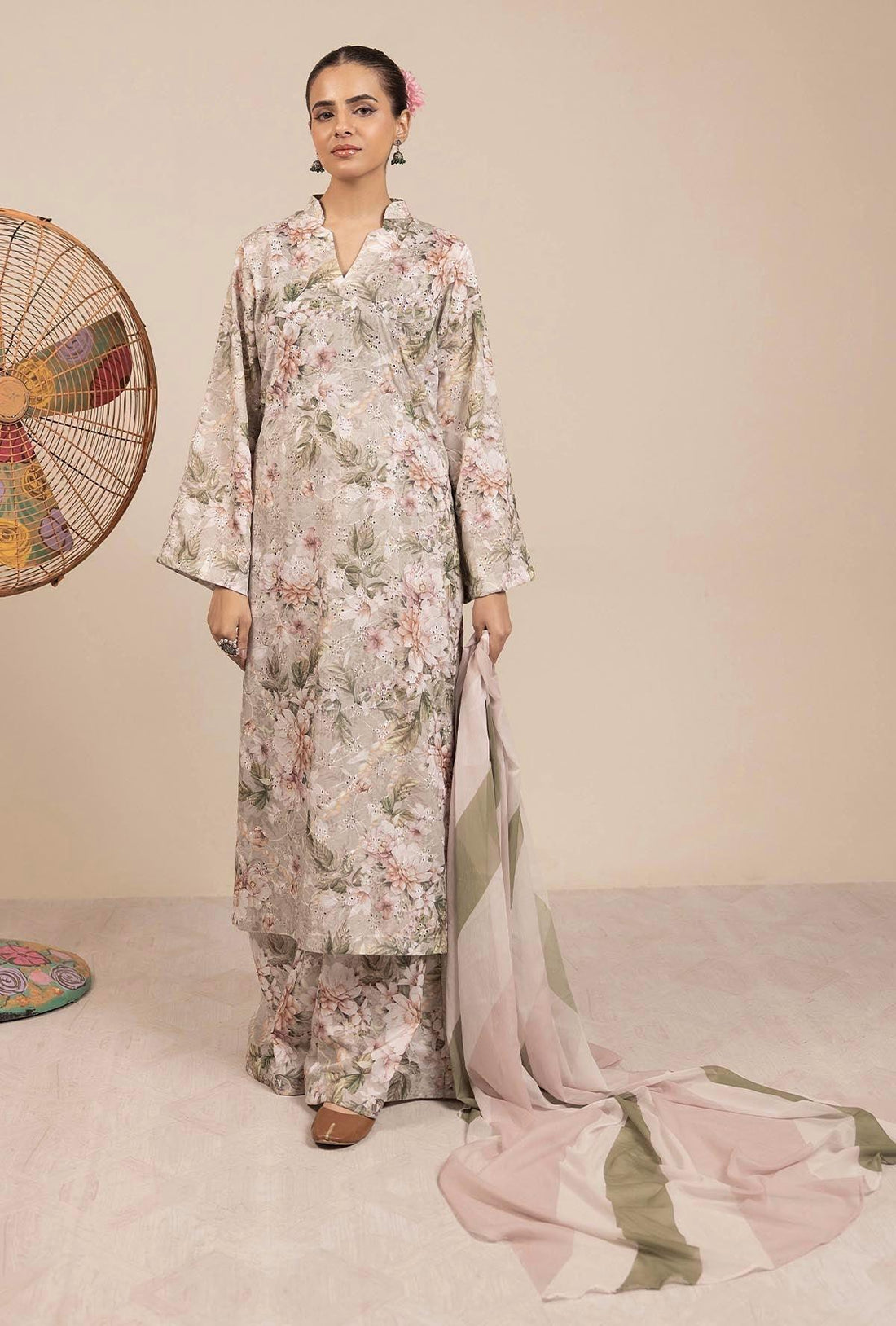 Adans Libas | Basic Chikankari |  7708 - Rang-e-Khaas
