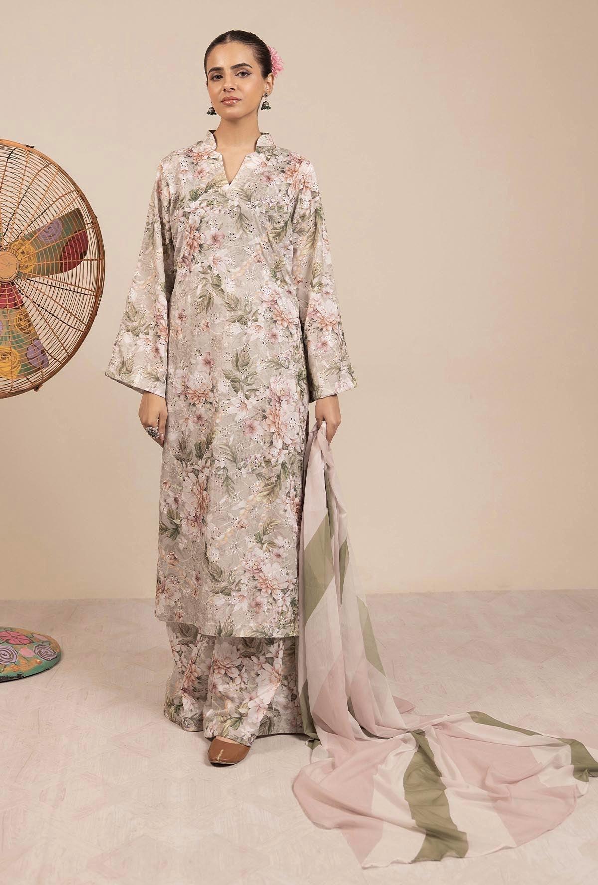 Adans Libas | Basic Chikankari |  7708 - Rang-e-Khaas