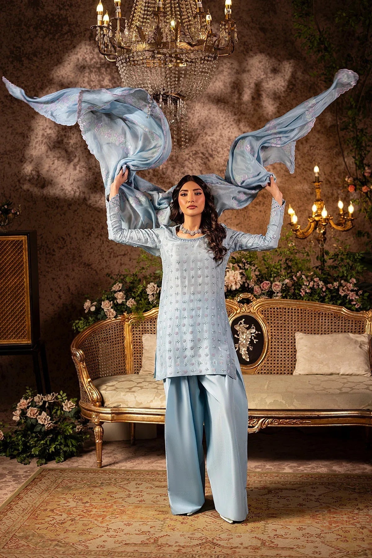 Mina Kashif | Loona Lawn 25 | Sapphire - Rang-e-Khaas