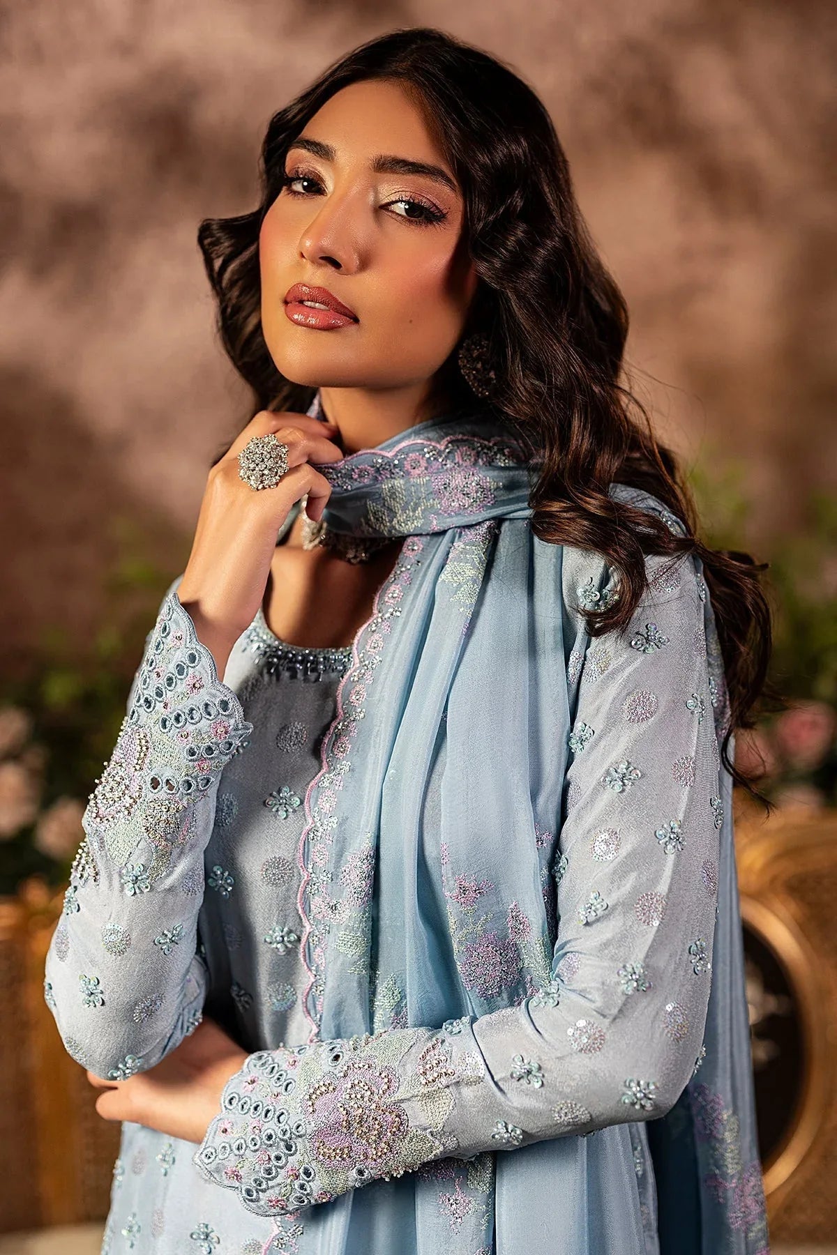 Mina Kashif | Loona Lawn 25 | Sapphire - Rang-e-Khaas