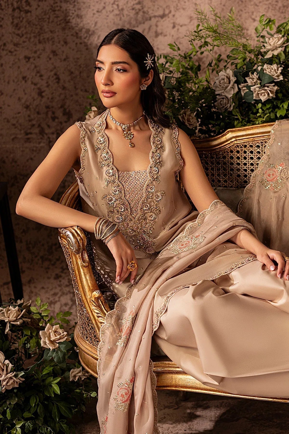Mina Kashif | Loona Lawn 25 | Garnet - Rang-e-Khaas