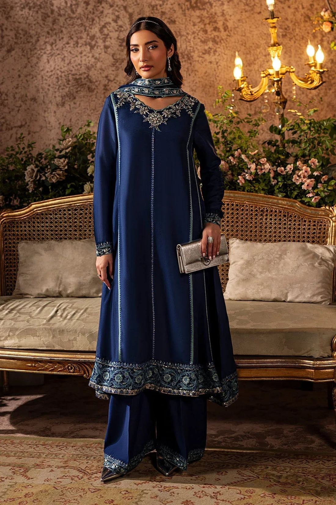 Mina Kashif | Loona Lawn 25 | Midnight - Rang-e-Khaas