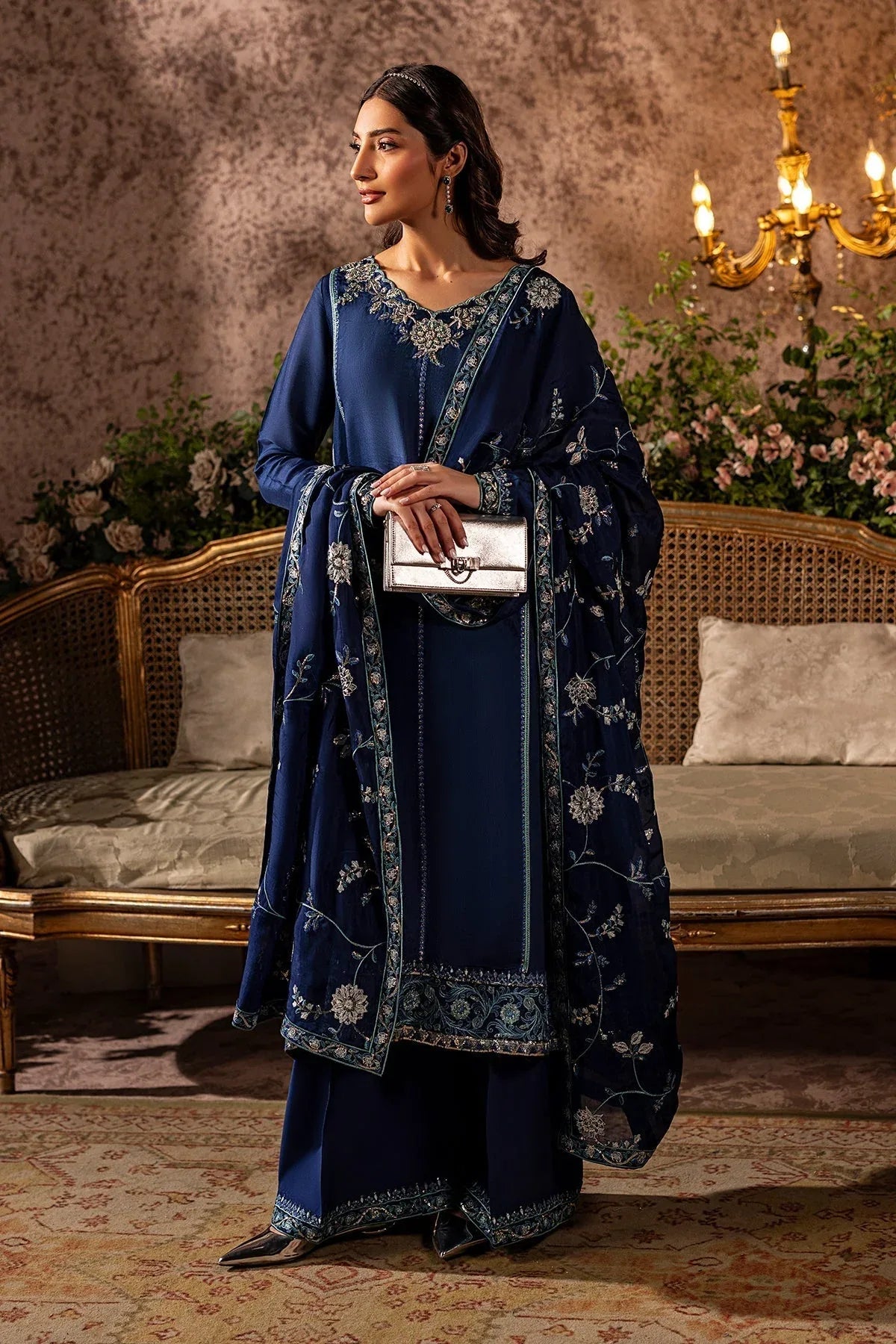Mina Kashif | Loona Lawn 25 | Midnight - Rang-e-Khaas