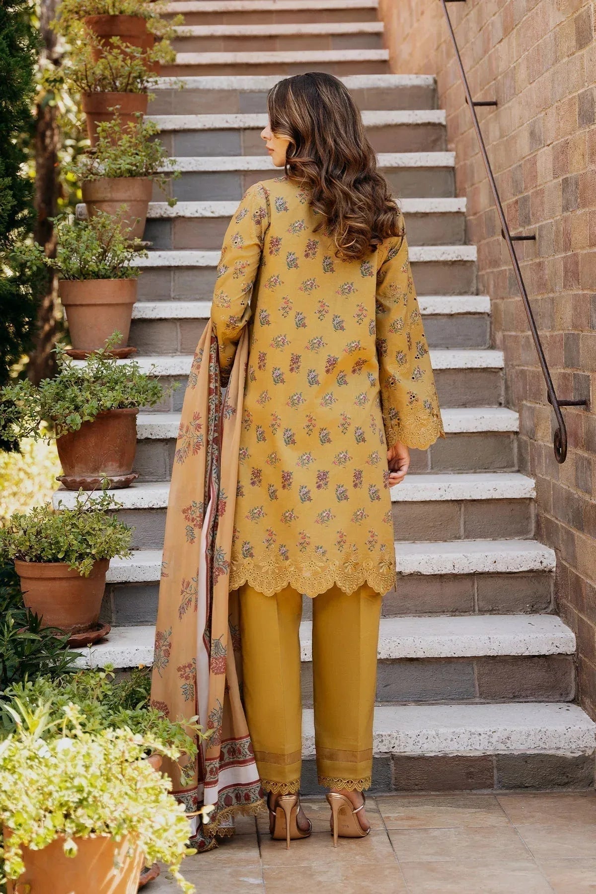 Afrozeh | Damask The Holiday Edit '25 - Lawn | Lorien B - Rang-e-Khaas
