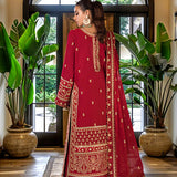 Asim Jofa | Luxury CAMBRIC 3 PCS '24 | AJFILE-10