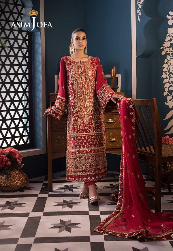 Asim Jofa | Fasana e Ishq Eid Luxury Lawn | AJFI-10 - Rang-e-Khaas