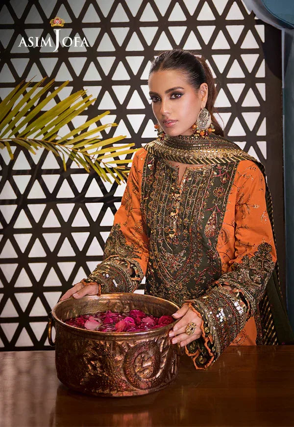 Asim Jofa | Fasana e Ishq Eid Luxury Lawn | AJFI-24 - Rang-e-Khaas