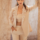 Zainab Chottani | Semi Formals | GOLD SCINTILLANT