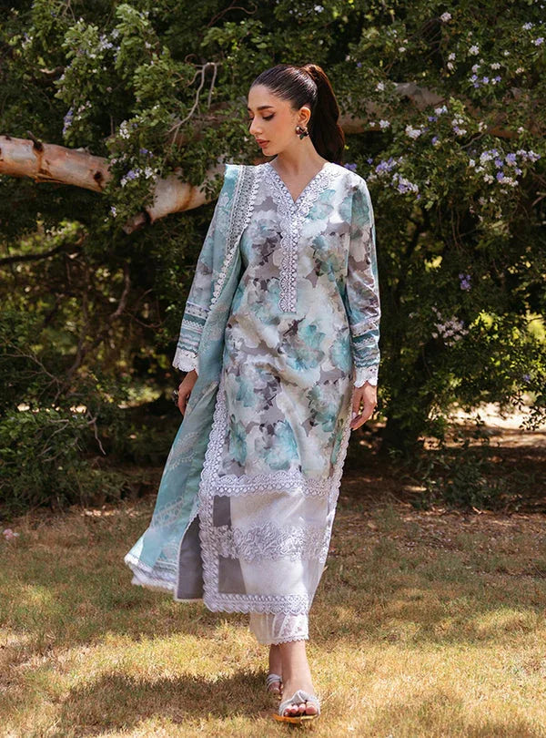 Zainab Chottani | Tahra Lawn 24 | ZINNIA - D 3B - Rang-e-Khaas