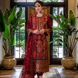 Asim Jofa | Luxury CAMBRIC 3 PCS '24 | AJFILE-21